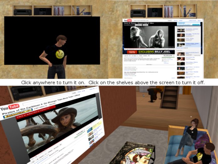Second Life Marketplace Home Entertainment Center